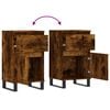 vidaXL Sideboard Räuchereiche 40x35x70 cm Holzwerkstoff