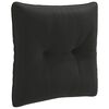 vidaXL R R&uuml;ckenkissen PUTTEN 100 % Polyester Schwarz 40 x 40 x 10 cm