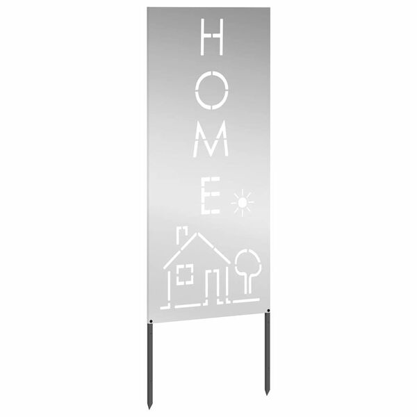 vidaXL Garten Sichtschutz-Leinwand Silber 50 x 140 cm Verzinkter Stahl