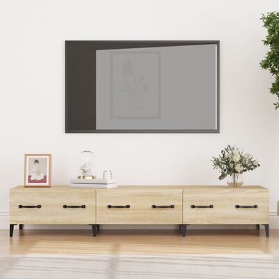 vidaXL TV-Schrank Sonoma-Eiche 150x34,5x30 cm Holzwerkstoff