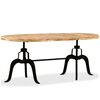 vidaXL Esstisch Massivholz Mango und Stahl 180 cm
