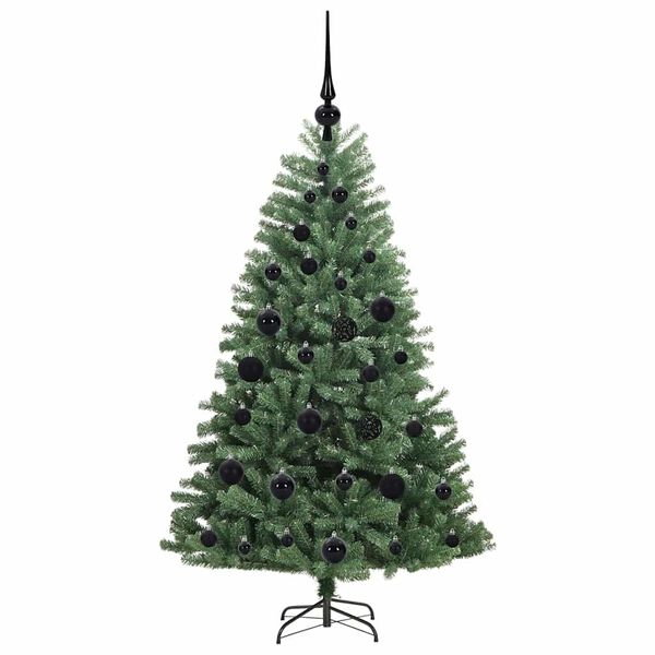 vidaXL K&uuml;nstlicher klappbarer Weihnachtsbaum mit 150 LEDs Gr&uuml;n 120 cm