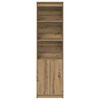 vidaXL Highboard Artisan-Eiche 50x35x180 cm Holzwerkstoff