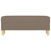 vidaXL Sitzbank Taupe 100x35x41 cm Stoff