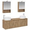vidaXL Badezimmerschrank-Set 5 stk. Artisan-Eiche Holzwerkstoff