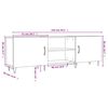 vidaXL TV-Schrank Sonoma-Eiche 150x30x50 cm Holzwerkstoff