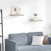 vidaXL Schwebende Wandregale 2 Stk. Eichefarben 40x23x3,8cm MDF