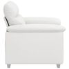 vidaXL Sessel Weiß 60 cm Kunstleder
