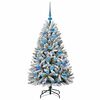 vidaXL K&uuml;nstlicher Weihnachtsbaum Gr&uuml;n und Wei&szlig; 120 cm PVC und Metall