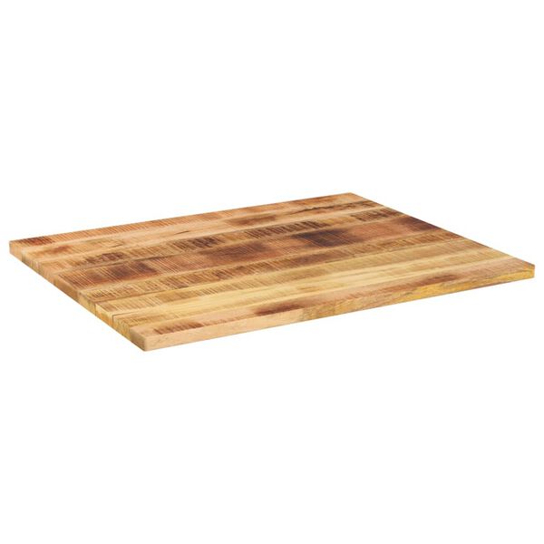 vidaXL Tischplatte 90x80x2,5 cm Rechteckig Raues Massivholz Mango