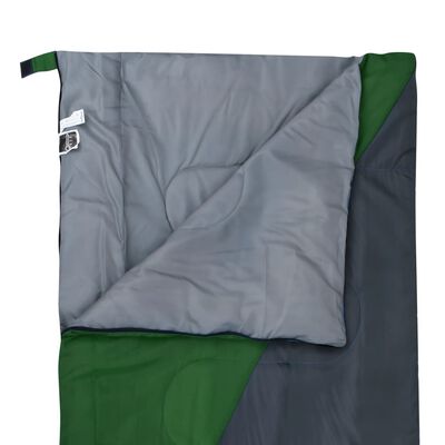 vidaXL Leichter Umschlag-Schlafsack Grün 1100g 10°C