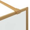 vidaXL Walk-in Duschwand Gold 80 x 195 cm Gehärtetes Glas