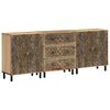 vidaXL Beistellschr&auml;nke 3 Stk. 60x33x75 cm Massivholz Mango