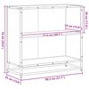 vidaXL Bücherschrank Braun Eichen-Optik 80,5x35x76 cm Holzwerkstoff