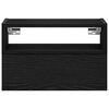 vidaXL Wand-Nachttische 2 Stk. Schwarz 45x26x28,5 cm