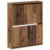 vidaXL Wandmontierter Schuhschrank ARNHEM 71 x 17 x 86 cm Altholz