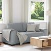 vidaXL 2-Sitzer-Sofa Hellgrau 140 cm Stoff