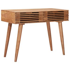 vidaXL Schreibtisch mit Schubladen mit Speicher Natur 100 x 48 x 76 cm