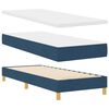 vidaXL Boxspringbett mit Matratze mit Kopfteil Blau 80 x 200 cm Stoff