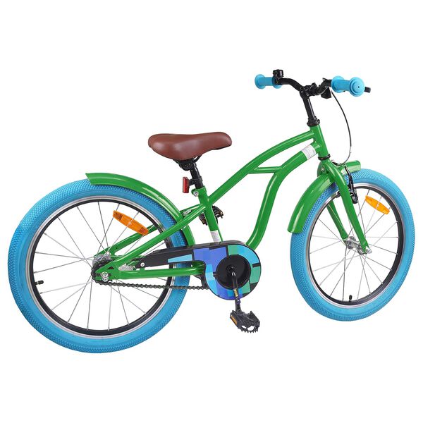 vidaXL Kinderfahrrad 20 Zoll f&uuml;r 6-11 Jahre alt Gr&uuml;n