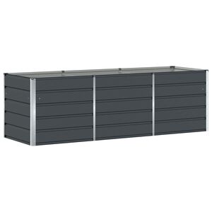 vidaXL Pflanzk&uuml;bel Anthrazit 240 x 80 x 75 cm Stahl