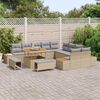 vidaXL Gartensofa-set 13 pcs Beige Poly-Rattan