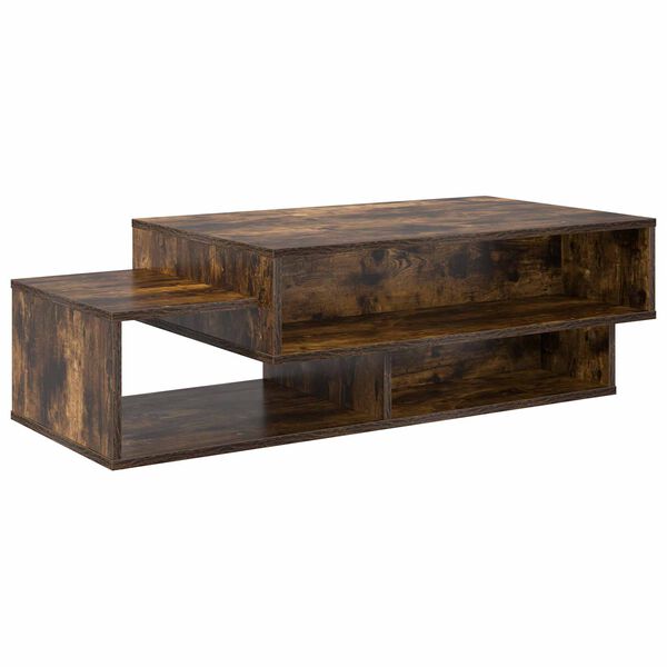 vidaXL Couchtisch Ger&auml;ucherte Eiche 105 x 50 x 32,5 cm Holzwerkstoff