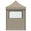 vidaXL Party-Zelt Taupe 200 x 200 x 306 cm Oxford-Stoff