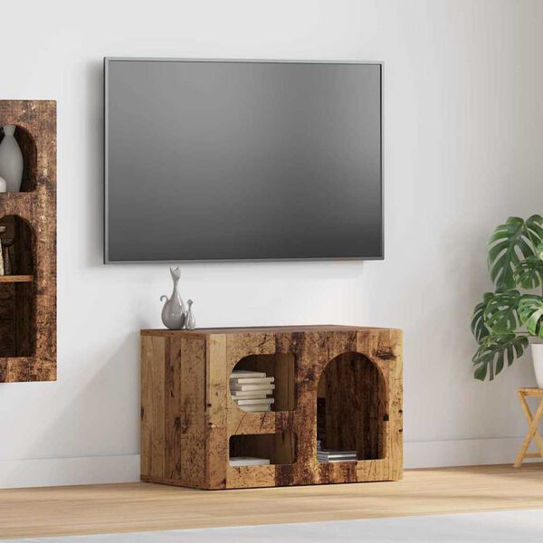 vidaXL TV-Schr&auml;nk Altholz 60 x 35 x 40 cm Holzwerkstoff