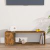 vidaXL TV-Schrank Räuchereiche 100x24x32 cm Holzwerkstoff