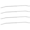 vidaXL Planehalterung f&uuml;r Anh&auml;nger 4 Silber 102-155 cm Aluminium