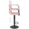 vidaXL Barhocker 2 Stk. Rosa Samt