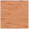 vidaXL Tischplatte 70x70x1,5 cm Quadratisch Massivholz Buche