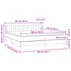 vidaXL Boxspringbett mit Matratze Schwarz 200x210 cm Samt