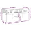 vidaXL Kinderbett ohne Matratze Wachsbraun 80x200 cm Massivholz Kiefer
