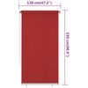vidaXL Au&szlig;enrollo 120x230 cm Rot HDPE