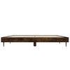 vidaXL Bettgestell ohne Matratze R&auml;uchereiche 140x190 cm Holzwerkstoff