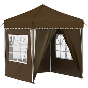 vidaXL Pop-up Partyzelt Taupe 195 x 195 x 245 cm Oxford-Stoff