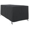 vidaXL Loungerh&uuml;lle Uni Schwarz 205 x 100 x 70 cm Stoff