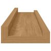 vidaXL Wandregal mit Regal 4 pcs Braun 40 x 9 x 3 cm Holzwerkstoff
