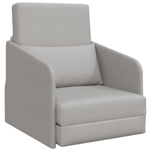 vidaXL Schlafsofa 60cm Wolkengrau Stoff