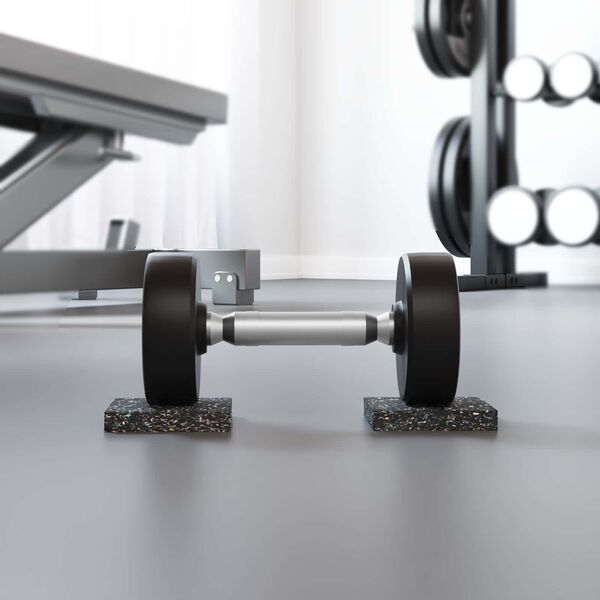 vidaXL Gummiwalze Schwarz Gummi