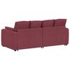 vidaXL Modulares Sofa mit Kissen Weinrot