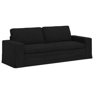 vidaXL Sofa Schwarz 222 x 80 x 82 cm Stoff