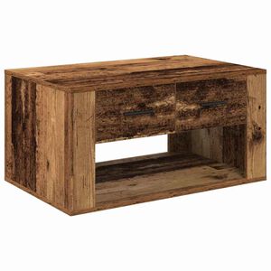 vidaXL Couchtisch mit Schubladen Altholz 80 x 50 x 40 cm Holzwerkstoff