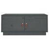 vidaXL Couchtisch Grau 80x50x35 cm Massivholz Kiefer