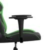vidaXL Gaming-Stuhl mit Massagefunktion Schwarz und Gr&uuml;n Kunstleder