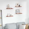 vidaXL Wandregal mit Regal 4 pcs Rot 40 x 9 x 3 cm Holzwerkstoff