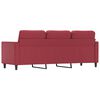 vidaXL 3-Sitzer-Sofa Weinrot 180 cm Kunstleder