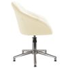 vidaXL B&uuml;rostuhl Drehbar Creme Stoff